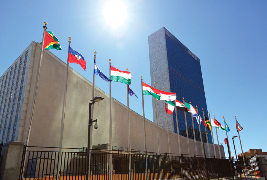 United Nations Headquarters in New York, USA