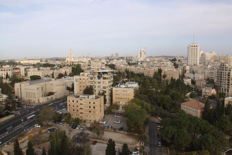 View overlooking Jerusalem, Israel.
